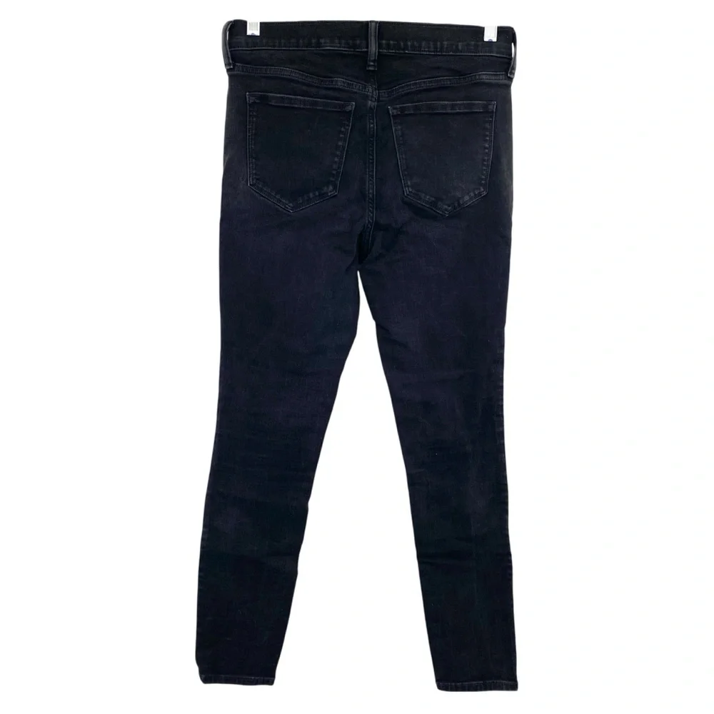J. Crew 8” Mid Rise Skinny Jeans in Black